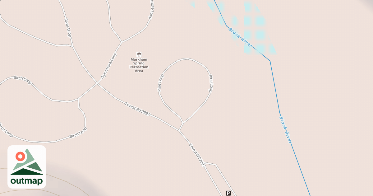 Map of MARKHAM SPRING REC AREA SPUR D