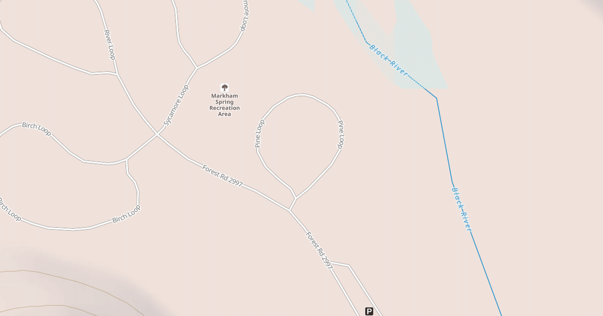 Map preview of MARKHAM SPRING REC AREA SPUR D
