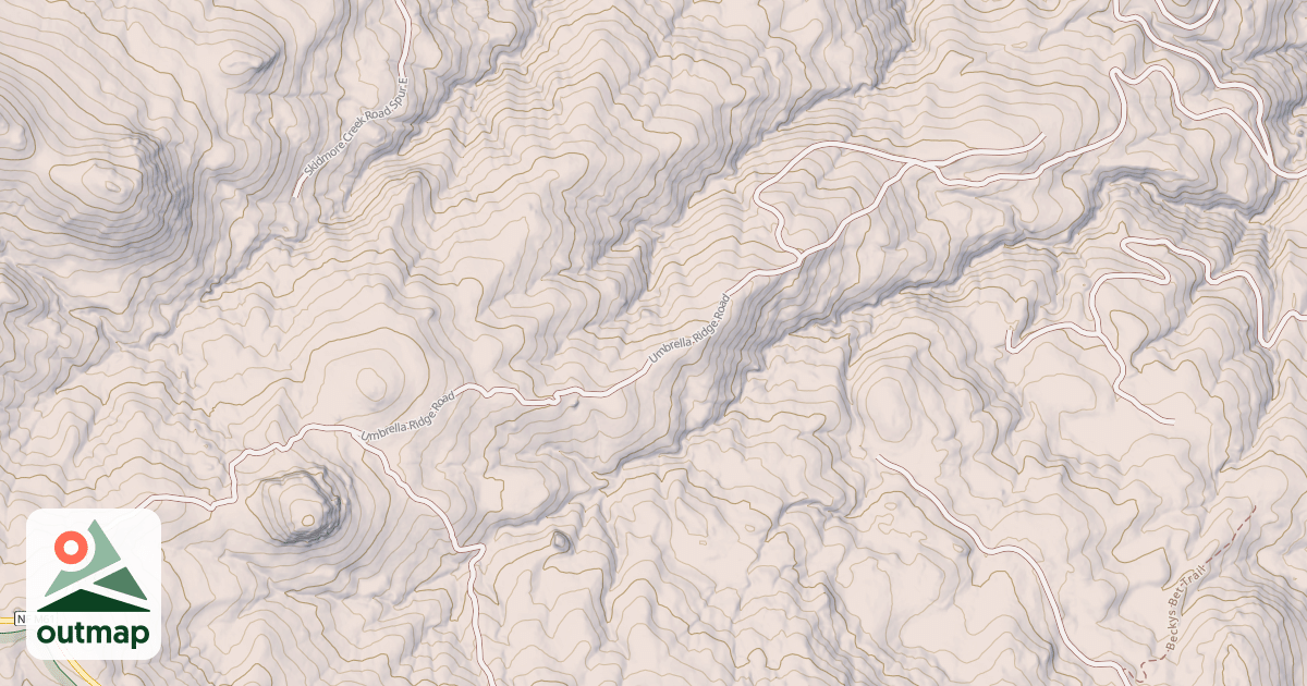 Map of UMBRELLA RIDGE