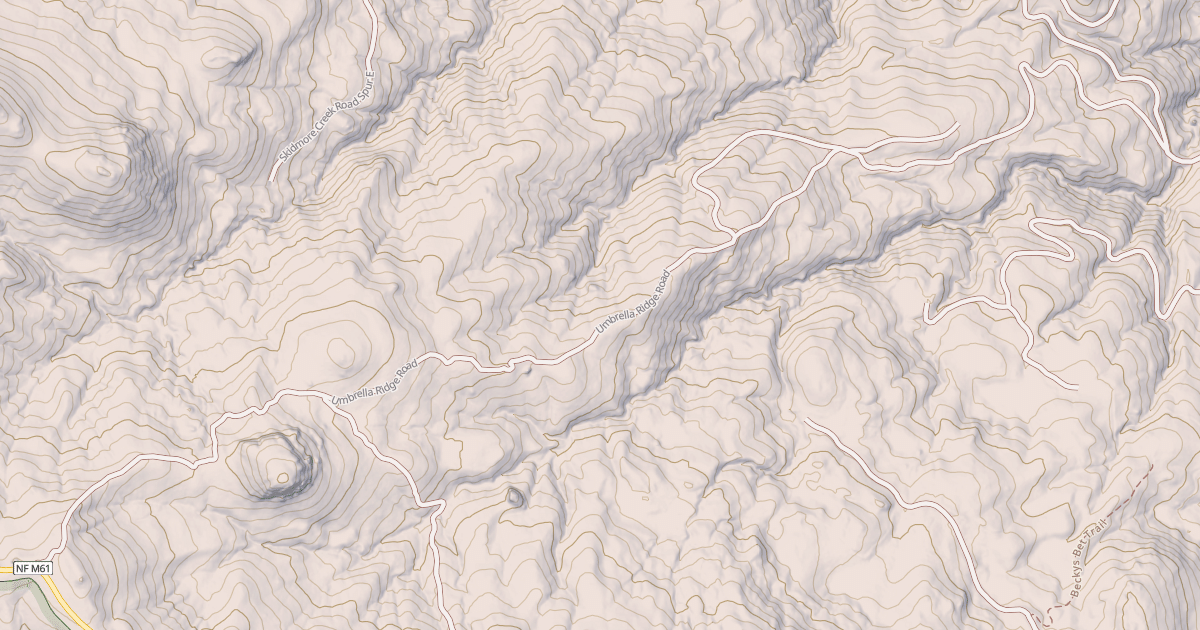 Map preview of UMBRELLA RIDGE