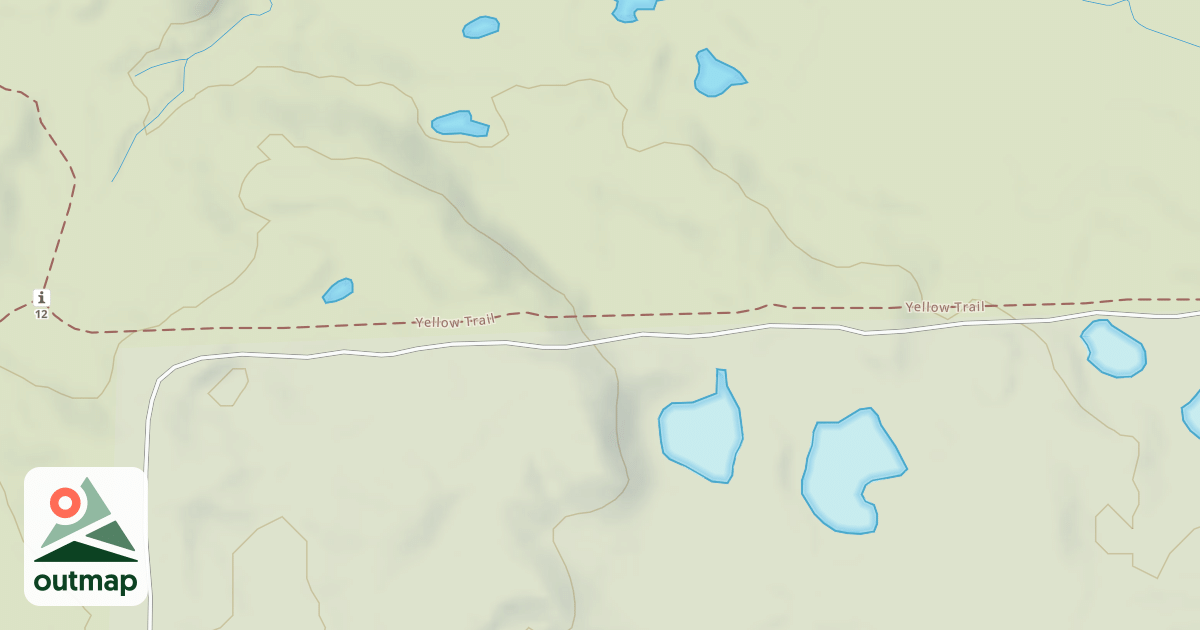 Map of Bald Mountain Rec. Area - Yellow Trail