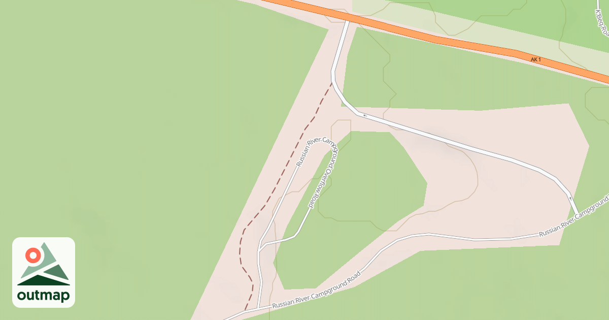 Map of RUSSIAN RIVER CG EXIT RD
