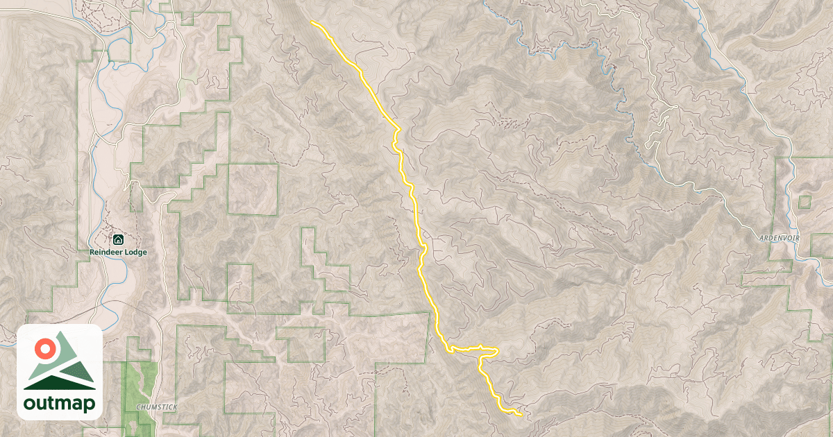 Map of Forest Road 5200