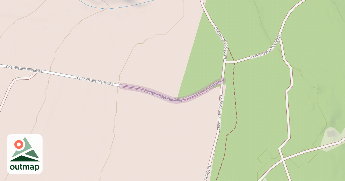 Map of Chemin des Planaises