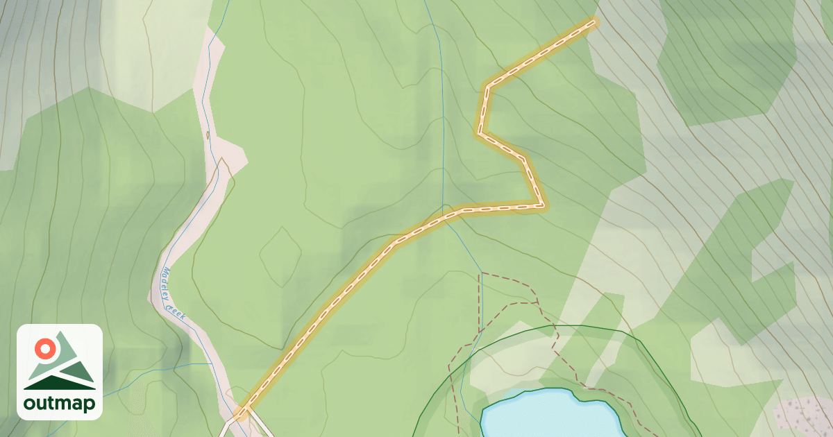 Map of Madeley Lake Forest Service Road
