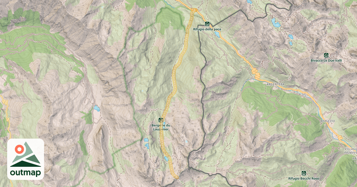 Map of Pas de la Cavale — Le Pontet