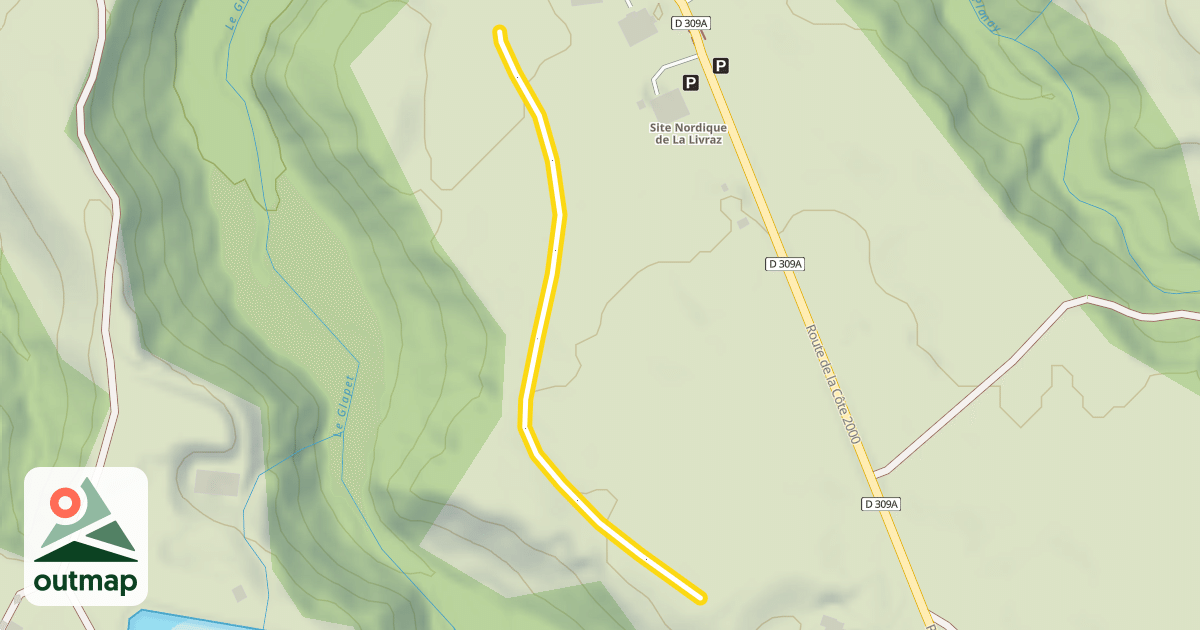 Map of La Livraz