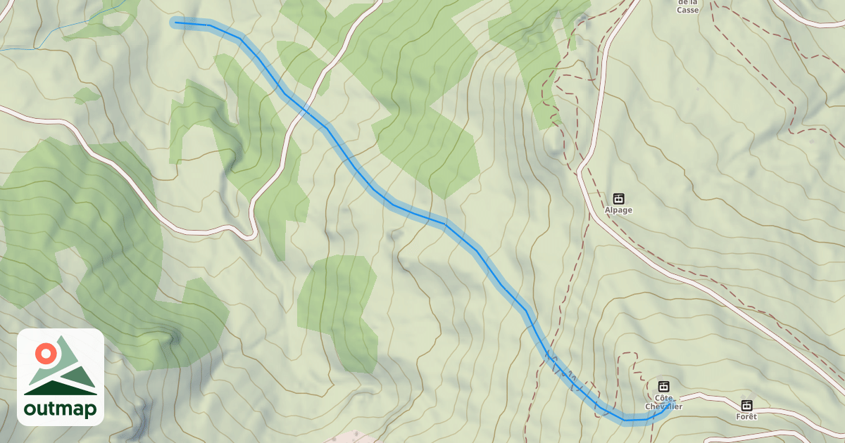 Map of Échaillon