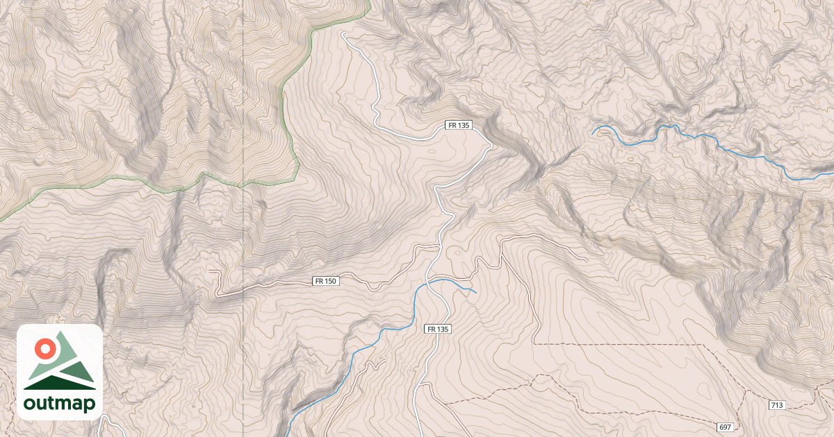 Map of BEAVER MEADOWS