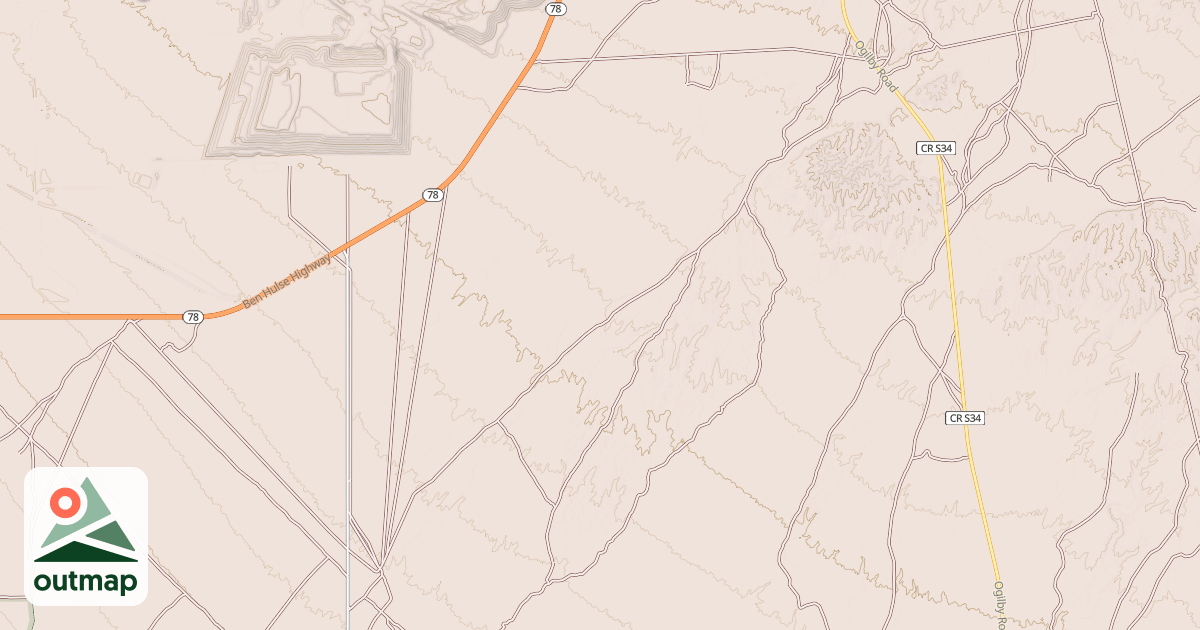Map of BLM National GTLF Public Motorized Roads 96bdf6f0-0703-4efb-bdcf-f46ace98638e