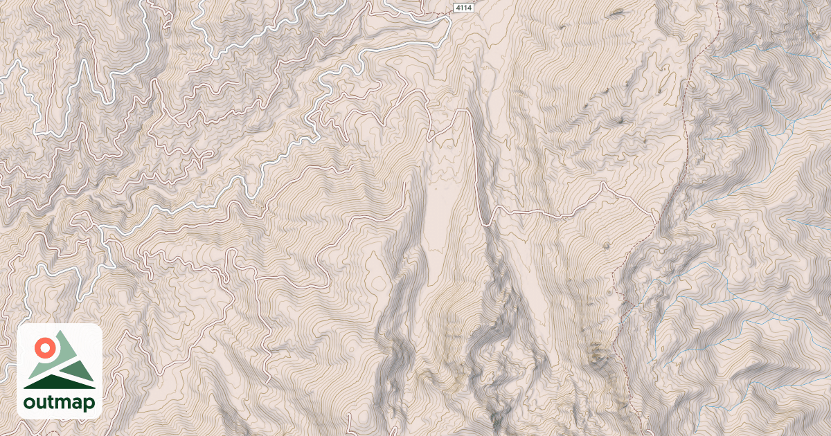 Map of Gold Fork North