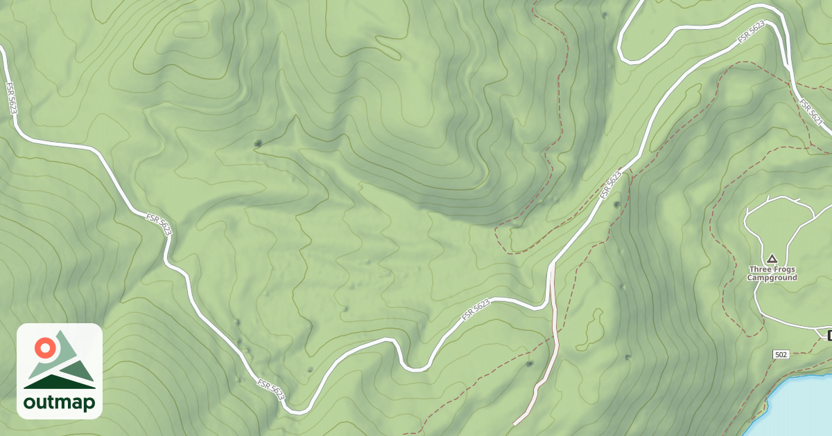 Map of (FDR) SOUTH LICK CREEK