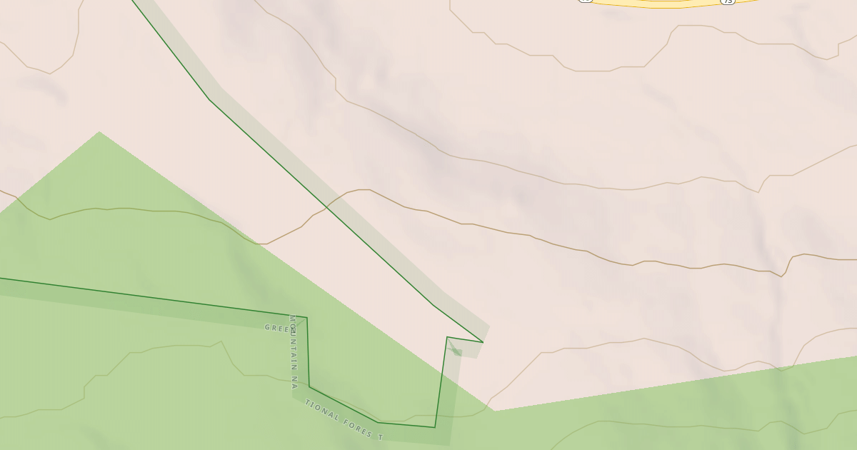 Map preview of Route 73 Feeder