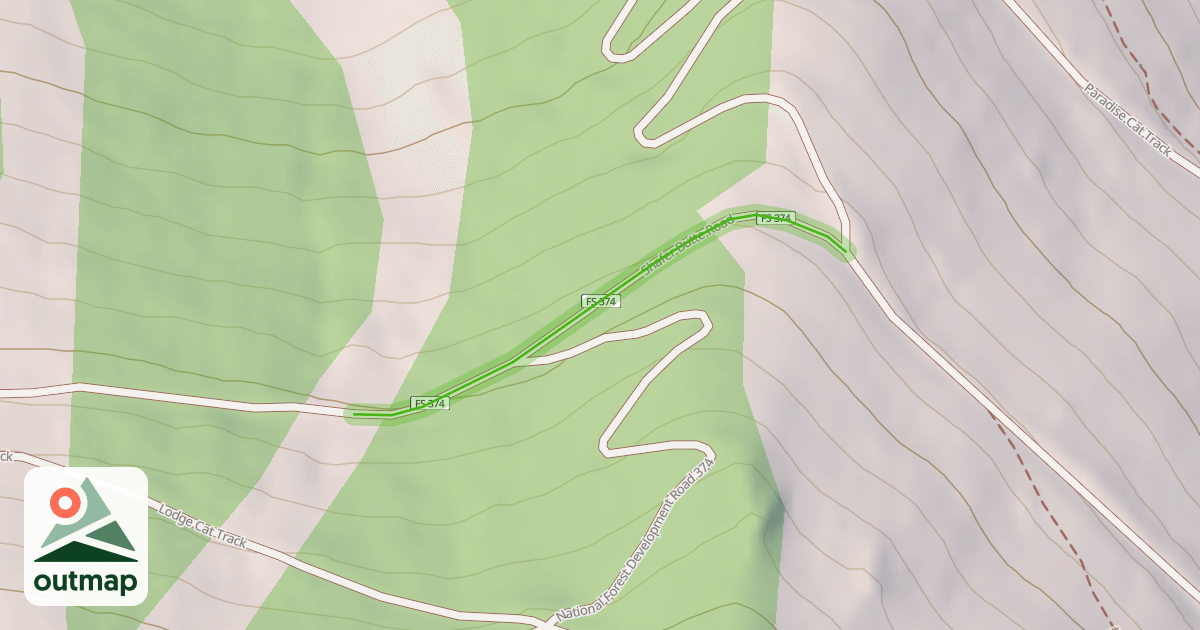 Map of Shafer Butte Road