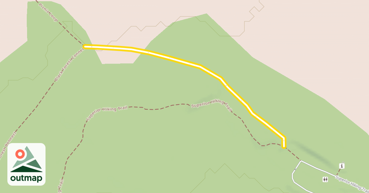 Map of Sugarbush Oberg Lake Loop