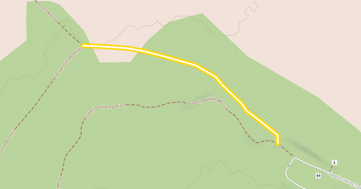 Map preview of Sugarbush Oberg Lake Loop