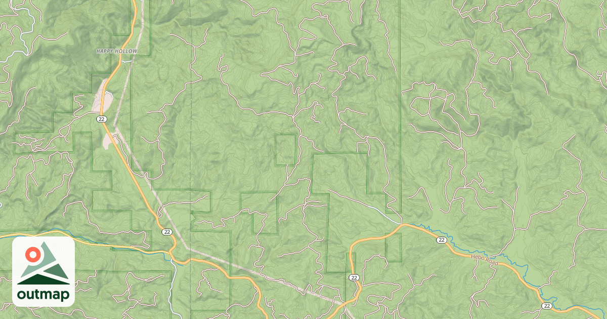 Map of LITTLE HEBO