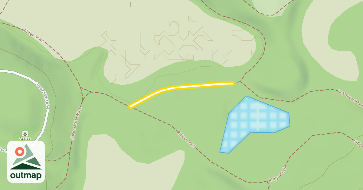 Map of Lost Pond Trail
