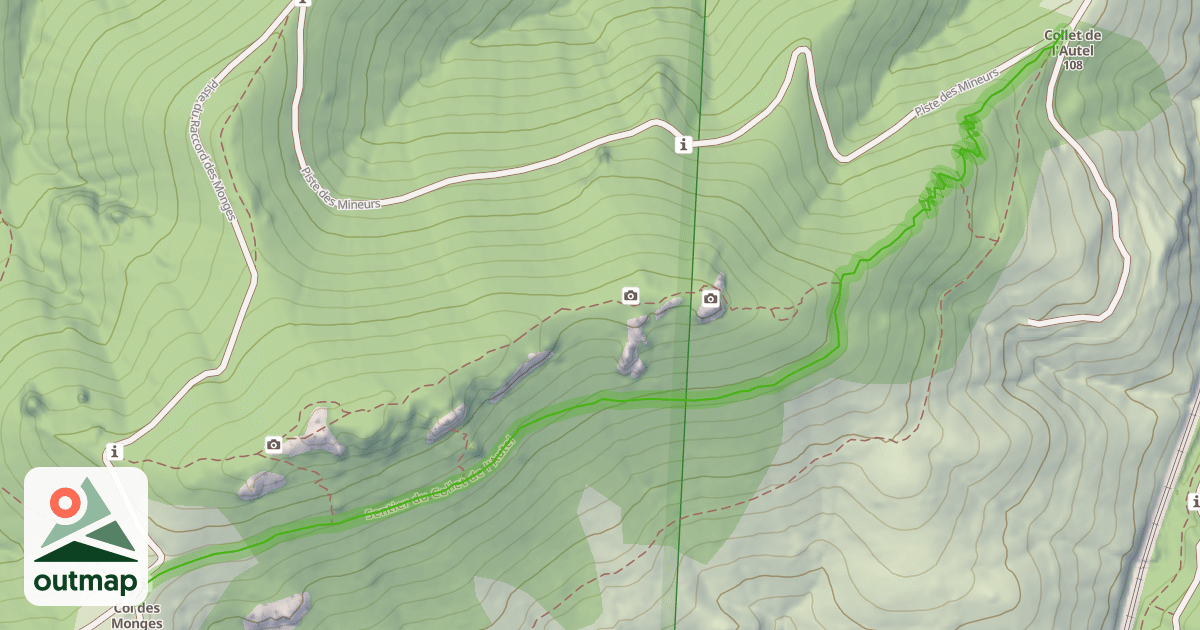 Map of Sentier du Collet de l'Autel
