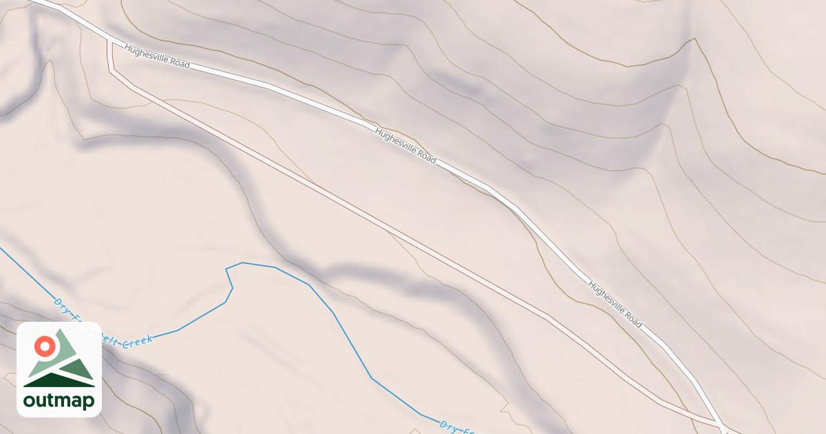 Map of DRY FORK DISPERSED Q