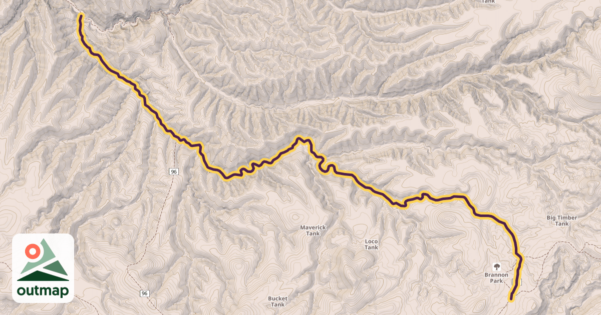 Map of Brannon Park Trail #95