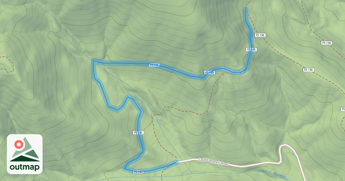 Map of Sidehill Trail