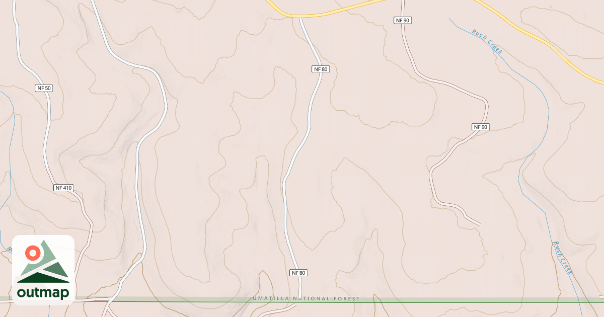 Map of USFS Motor Vehicle Use Map Roads {07ECB47D-40B0-4596-AB71-7DE3B69105B7}