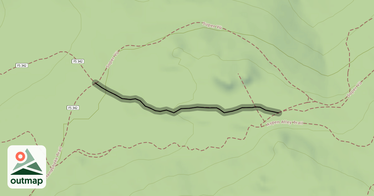 Map of North Observatory Spur Trail