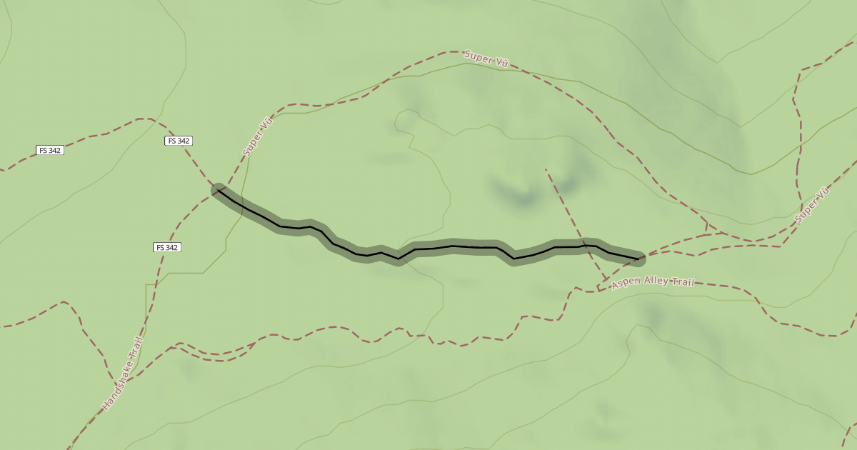Map preview of North Observatory Spur Trail
