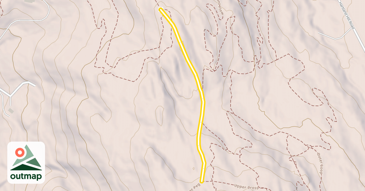 Map of Mount Peg Trail