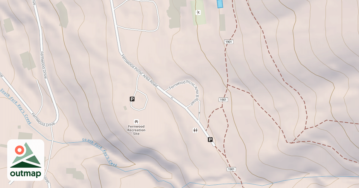 Map of FERNWOOD P.A.-B