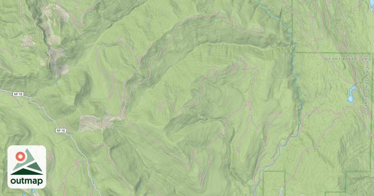 Map of NORTH FORK STILLY
