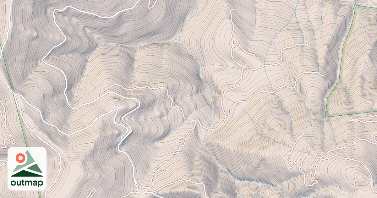 Map of SOUTH FORK RED CAP