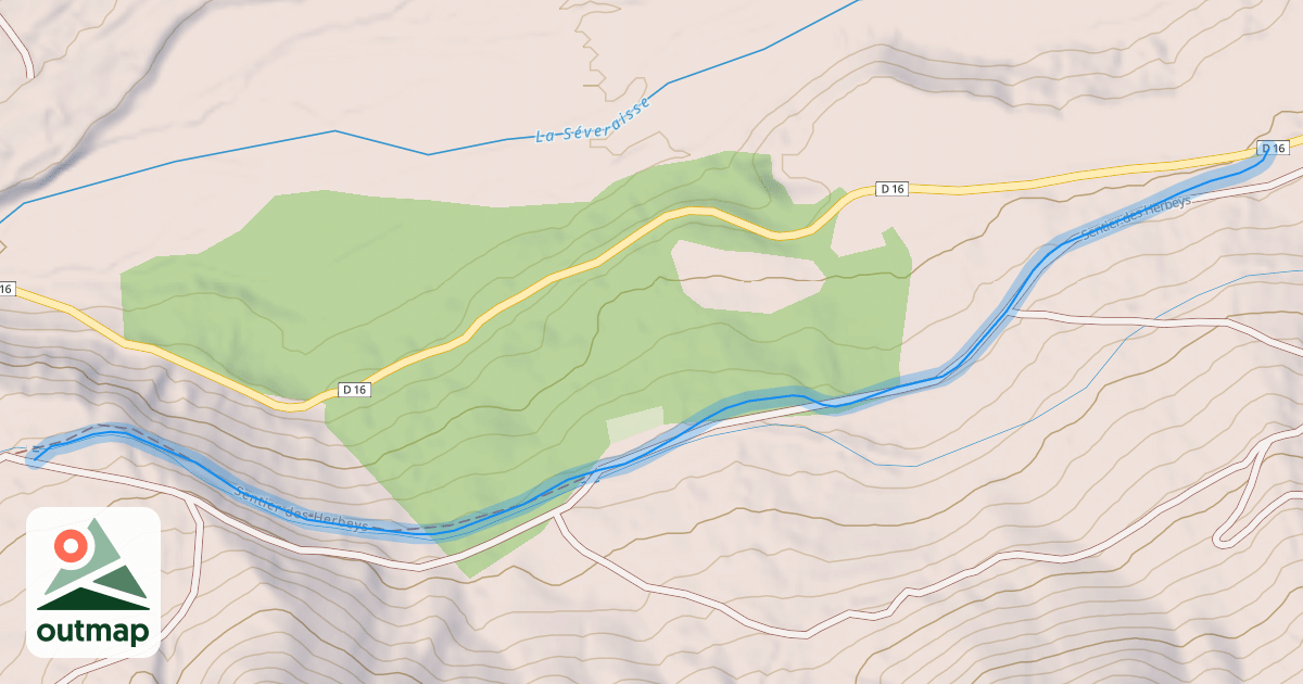 Map of Sentier des Herbeys