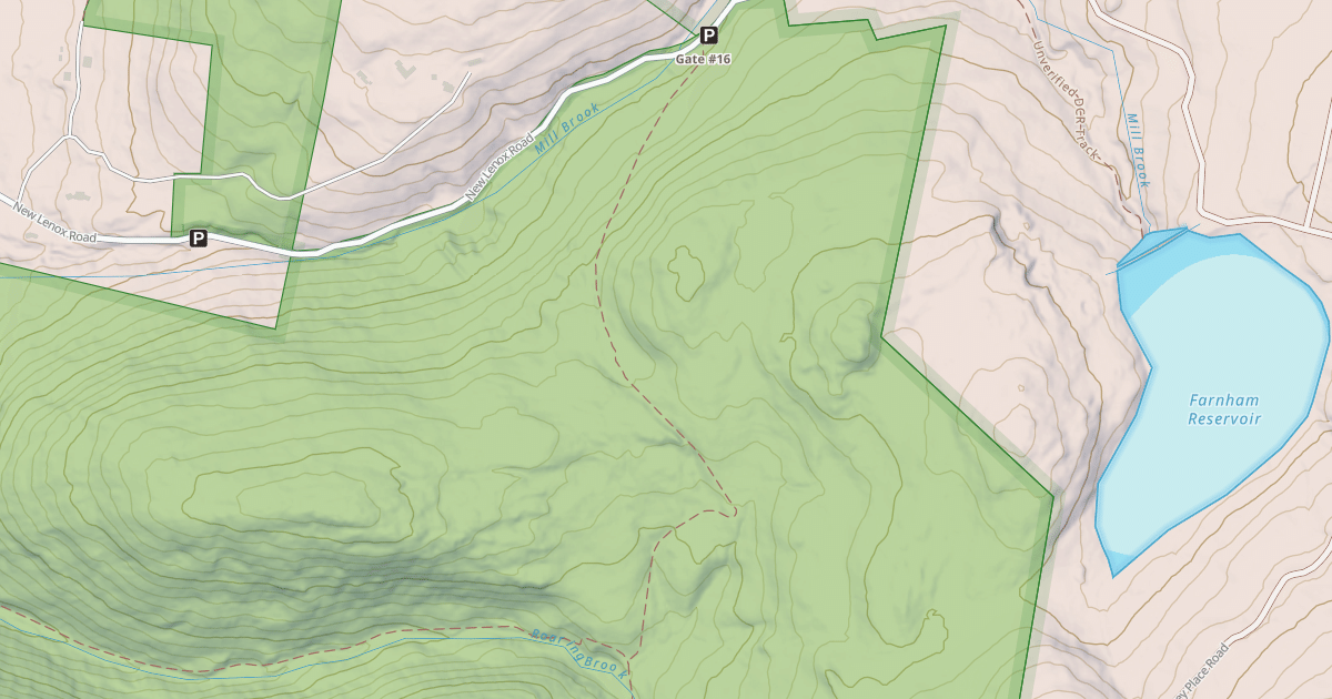 Map preview of Roaring Brook Trail