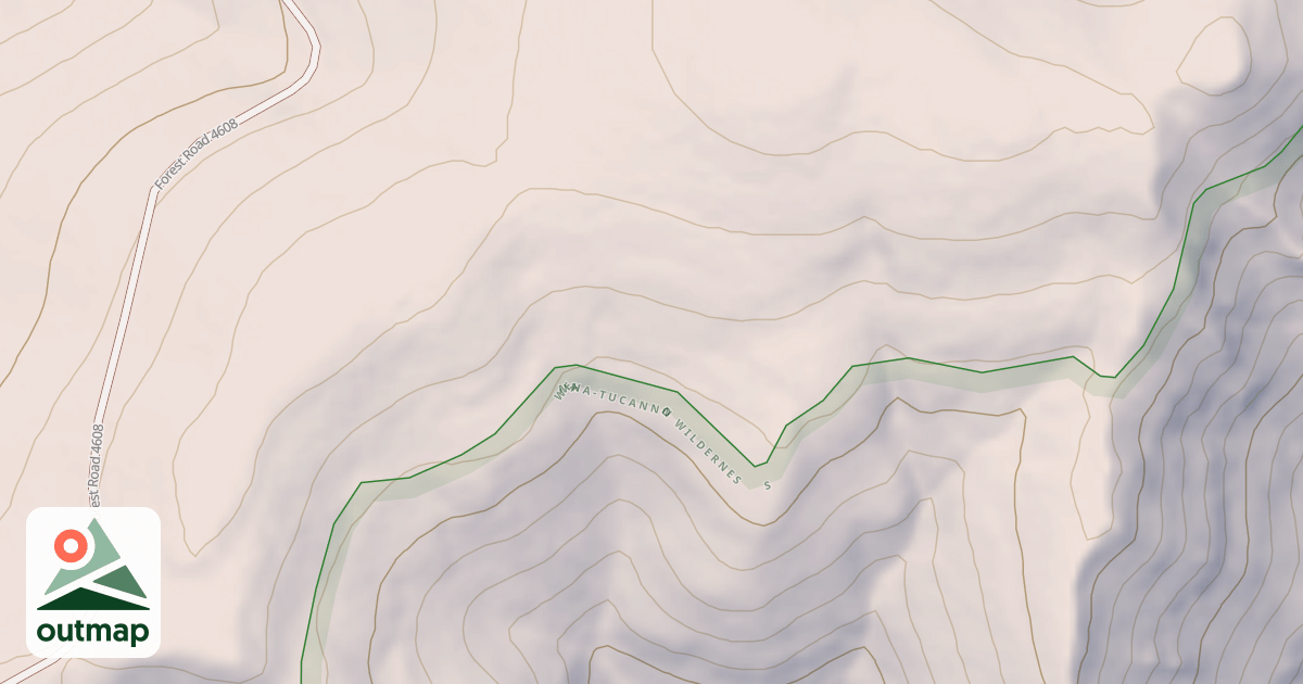Map of HOT ASS RIDGE