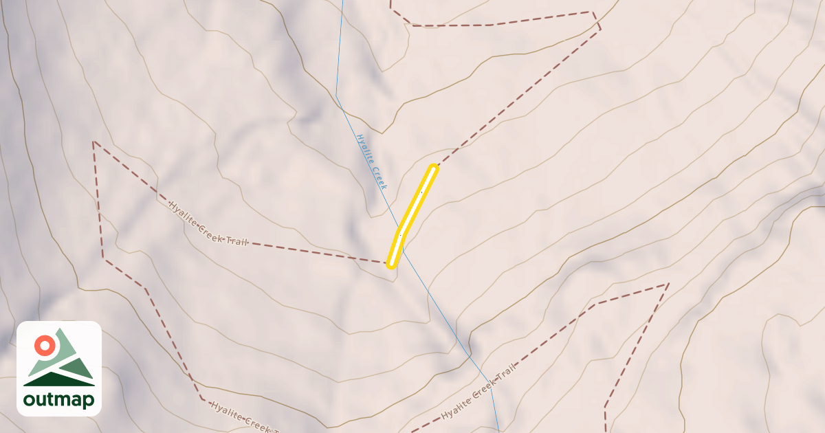 Map of Hyalite Creek Trail