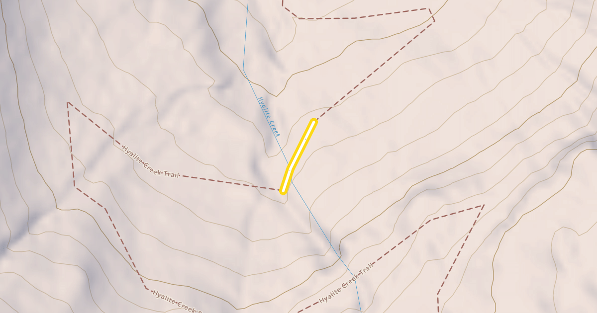 Map preview of Hyalite Creek Trail