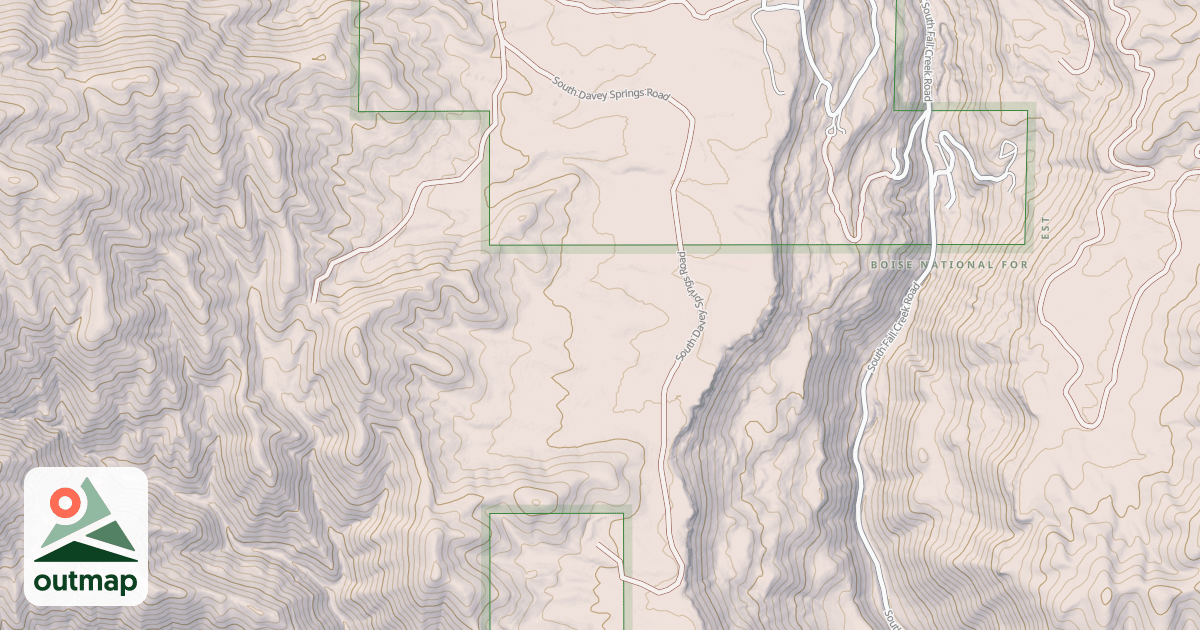 Map of CASTLE CREEK