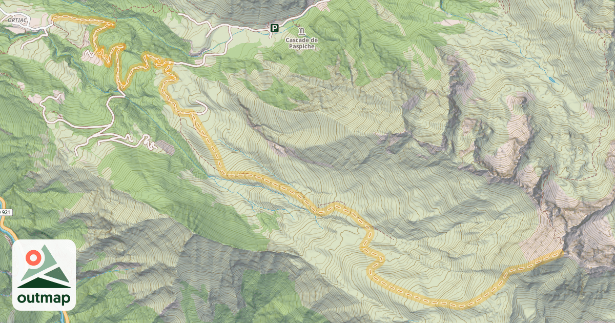Map of Soum de Leviste — Ortiac