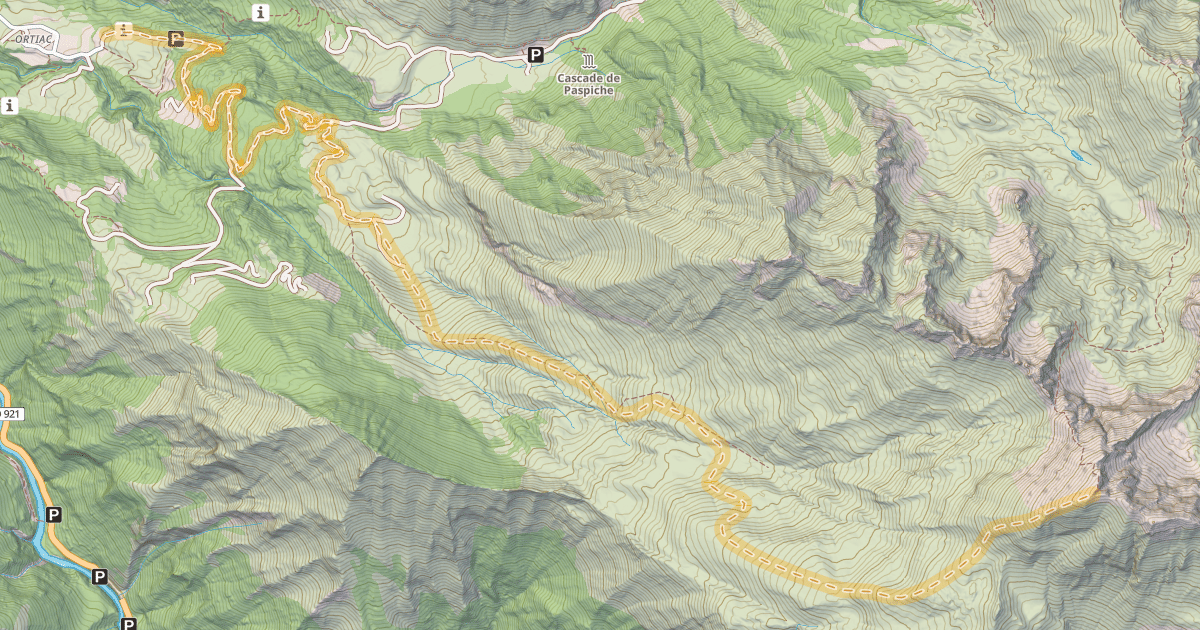 Map preview of Soum de Leviste — Ortiac