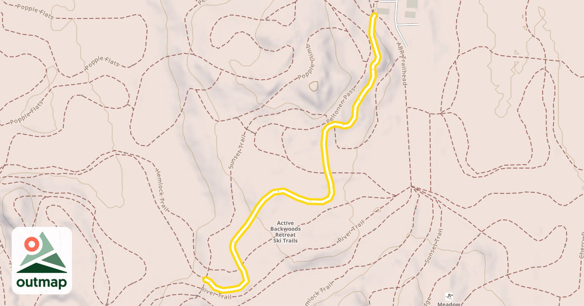 Map of Tamarack Two-Track Loop