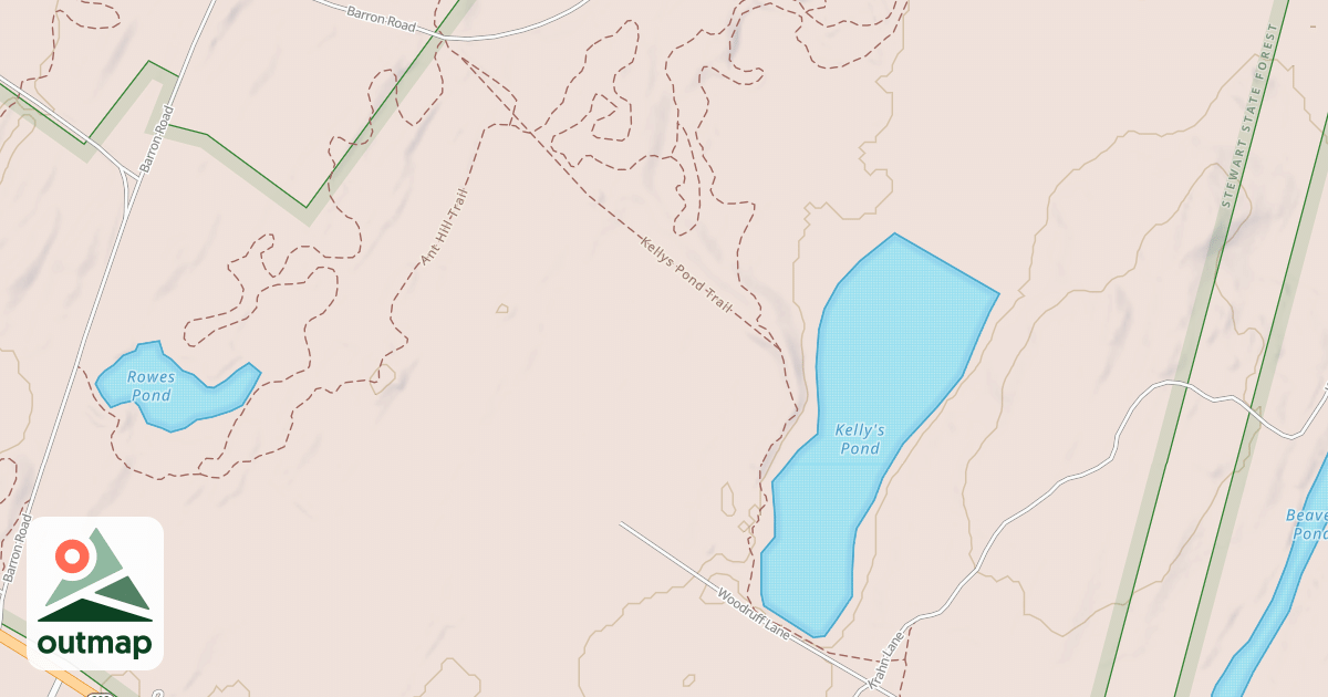 Map of Kelly's Pond Trail