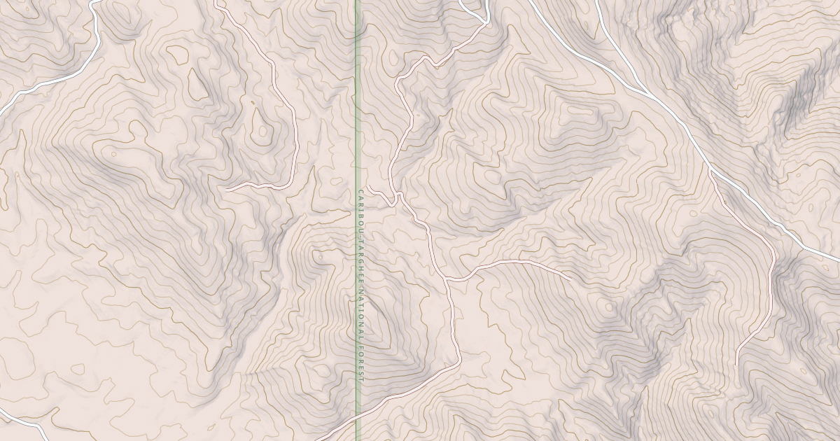 Map preview of SOUTH FORK LAVA CREEK