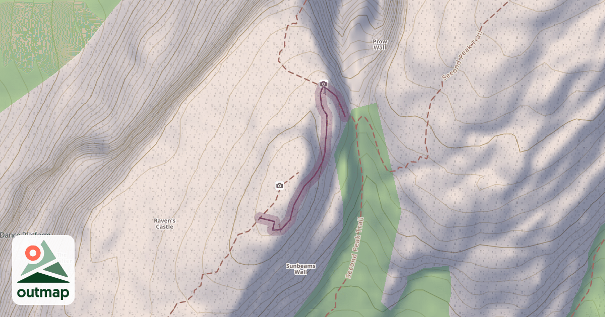 Map of Climbing Site