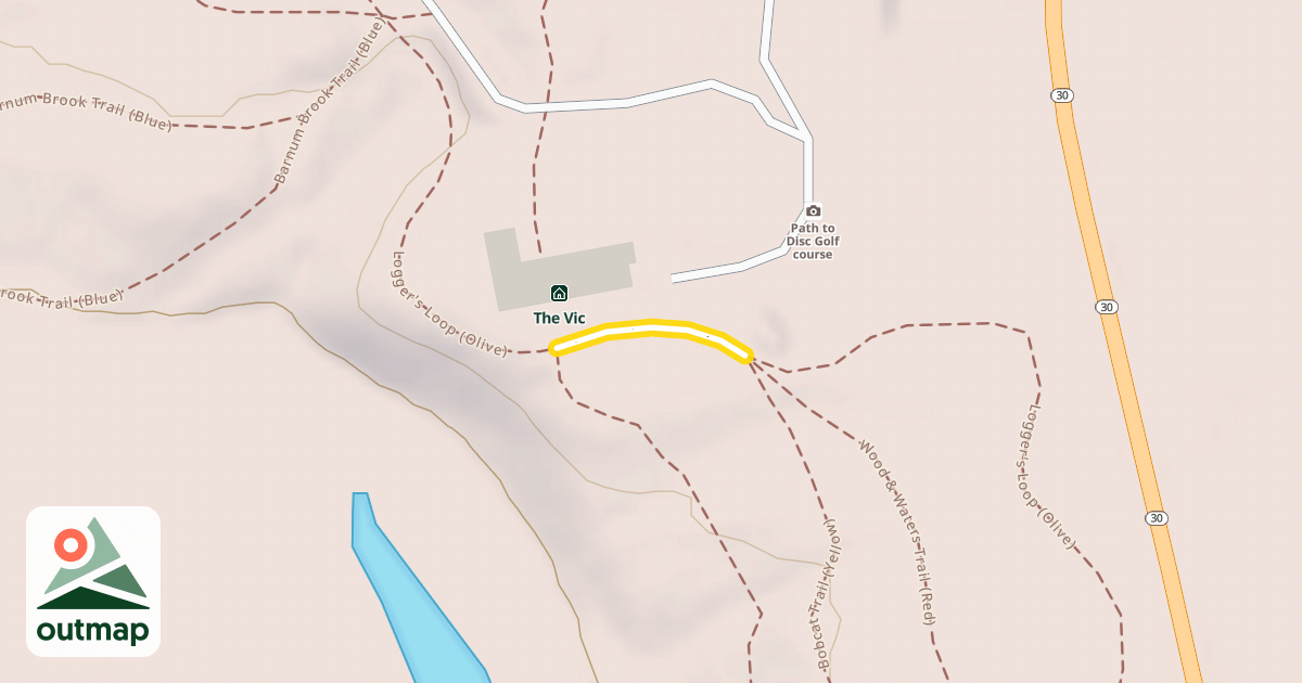 Map of Logger's Loop (Olive)