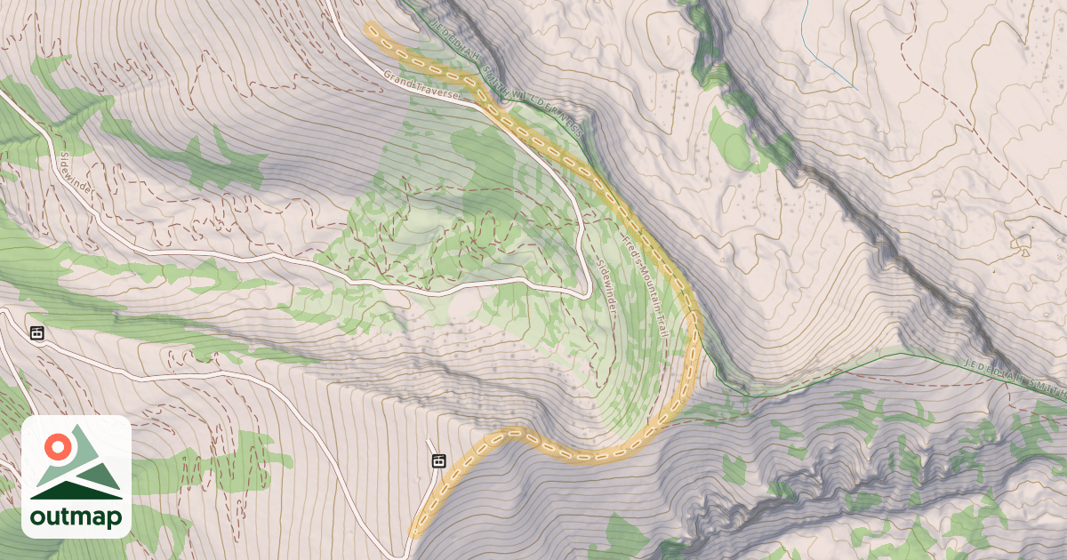 Map of Mary's Nipple Traverse