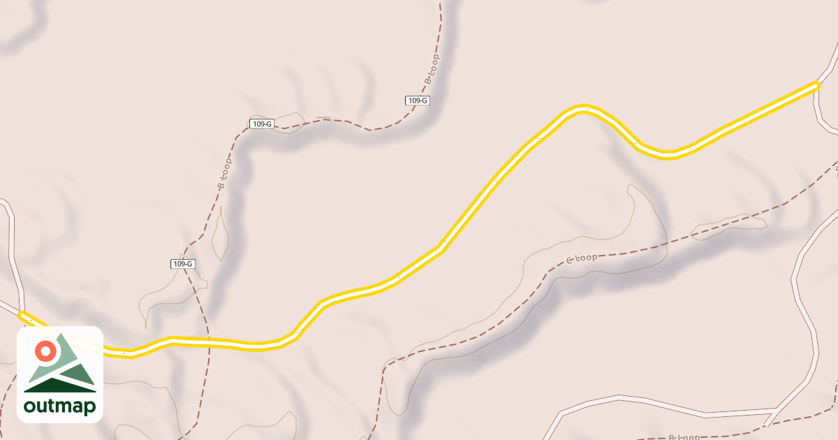 Map of Inman Creek Road