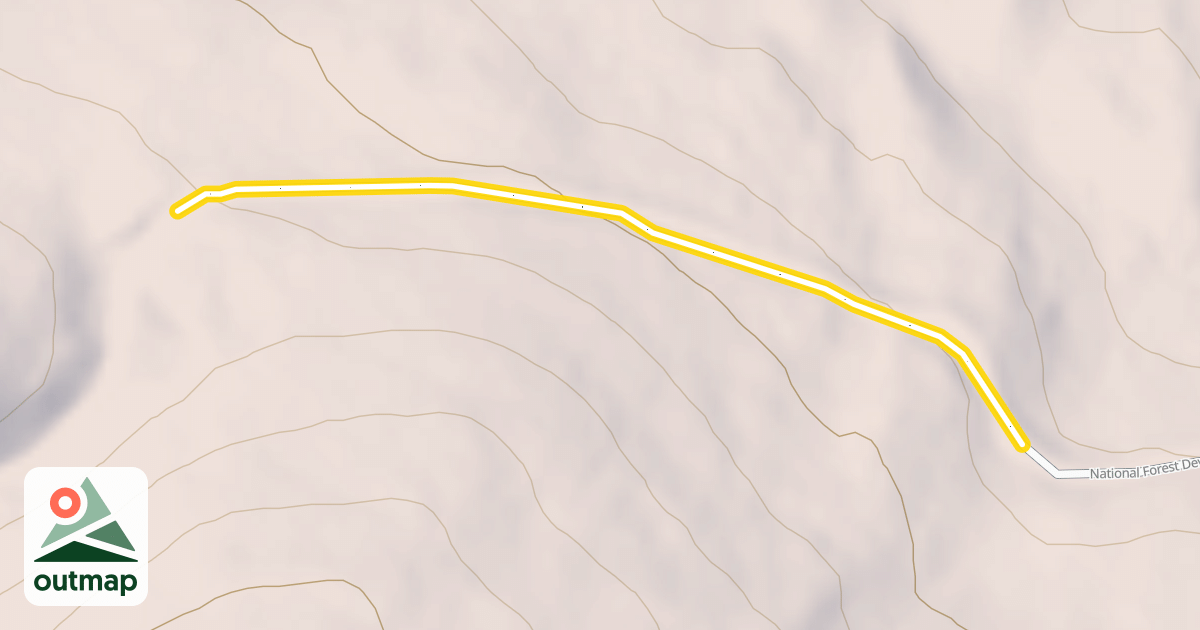Map of National Forest Development Road 260