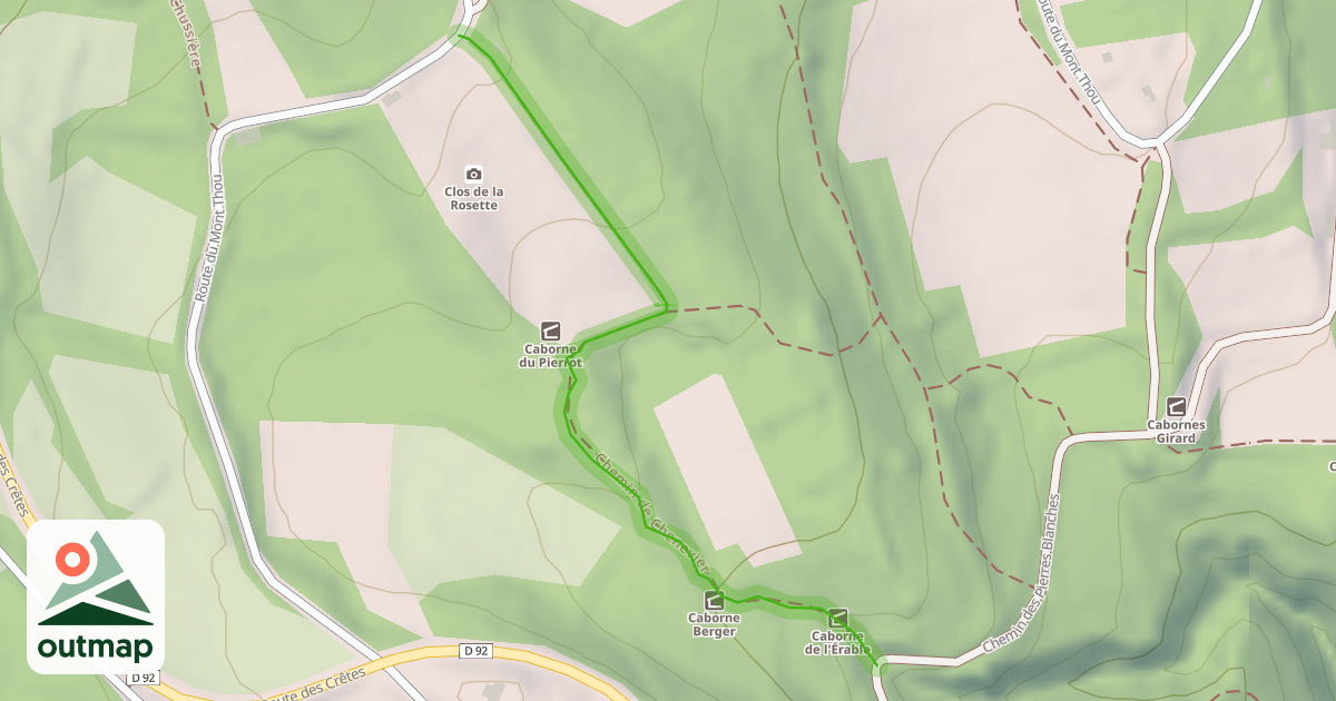 Map of Chemin de Chenevier